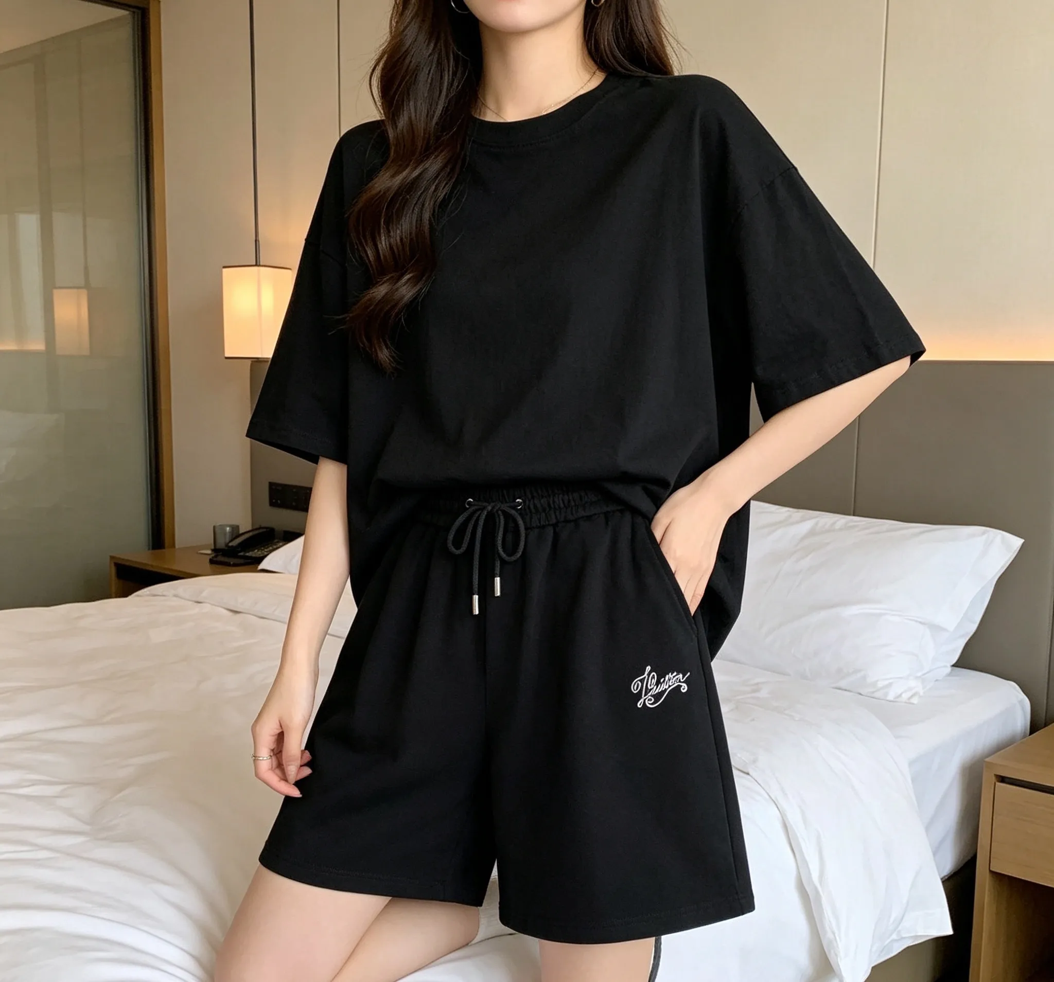 Louis Vuitton/Louis Vuitton signature embroidered letter shorts